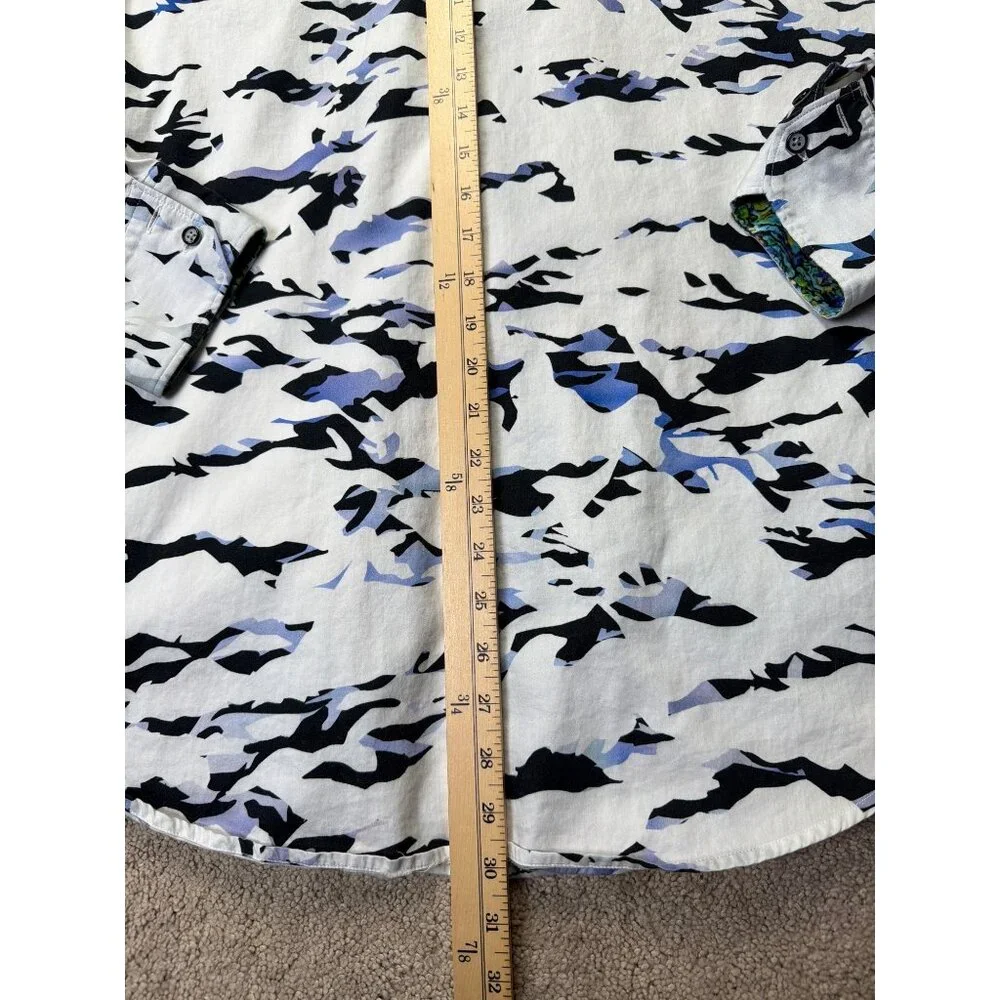Robert Graham Mens Long Sleeve Button-Up Shirt 2XL Multicolor Abstract Pattern - Picture 9 of 9